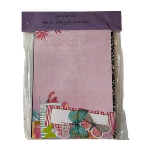 Journal Kit butterflies composition book. Pre-cut ready to glue.